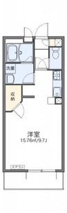 レオネクストレオーネ 1Kの間取り