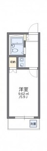 レオパレス東海通第２ 1Kの間取り