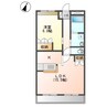 ウイング清水山 1LDKの間取り
