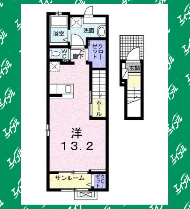 間取り図 コンバーレ　アイヅマⅢ