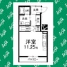 中舛竹田荘 1Rの間取り