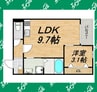 LECOCON大同 1LDKの間取り