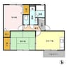 グリーンハイツ 2DKの間取り