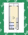 花の木ハイツ 1Kの間取り