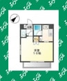 クレアールジーエー 1Kの間取り