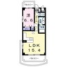 スマイルＫ・Ⅱ 1LDKの間取り