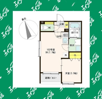 間取図 プランドール烏森