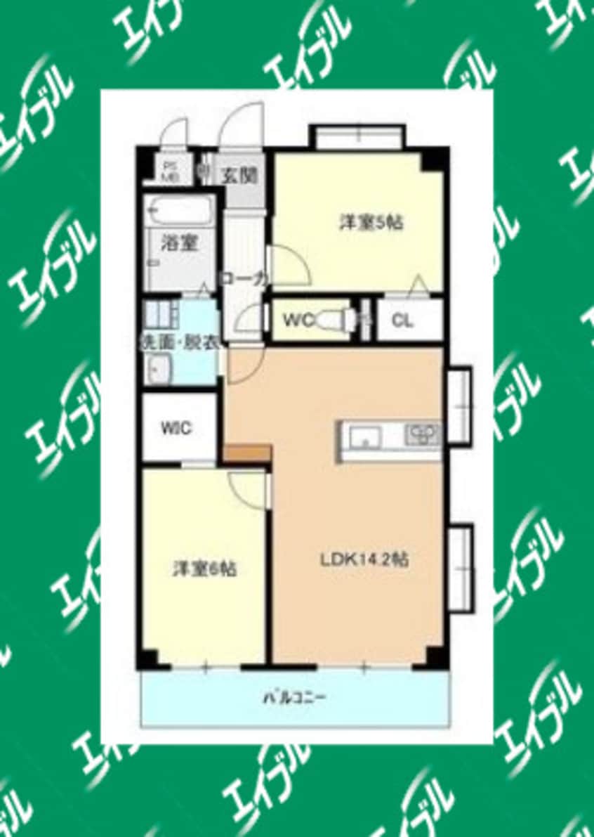 間取図 エール中島