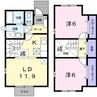 ファミ－ルしおたＢ 2LDKの間取り