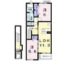 サンビレッジ前畑 2LDKの間取り