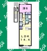 武豊線/乙川駅 徒歩12分 2階 築18年 1LDKの間取り