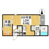 Grandticエステート新瑞橋 1LDKの間取り