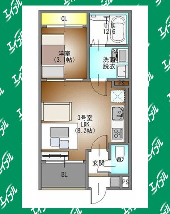 間取図 REGALEST道徳