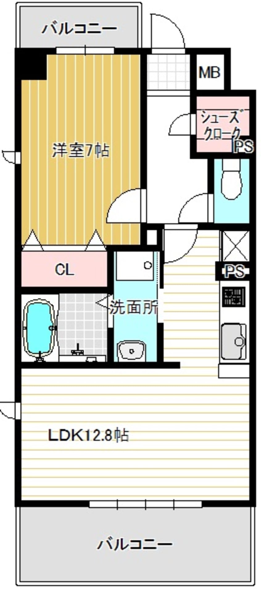 間取図 タワービレッジ