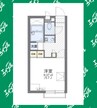 レオパレスドミール 1Kの間取り