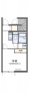 レオネクスト本星崎駅前 1Kの間取り