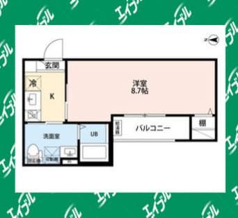 間取図 名古屋市営地下鉄東山線/藤が丘駅 徒歩9分 2階 築3年