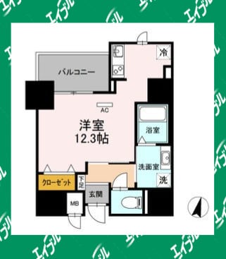 間取り図 名古屋市営地下鉄東山線/一社駅 徒歩1分 13階 築6年