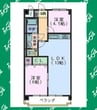 名古屋市営地下鉄鶴舞線/平針駅 徒歩1分 4階 築38年 2LDKの間取り