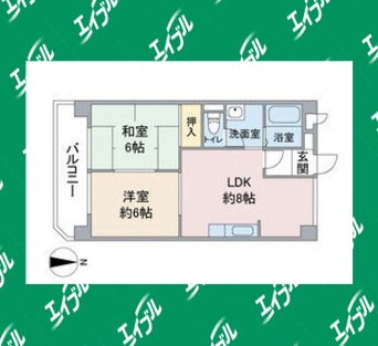 間取図 名古屋市営地下鉄東山線/一社駅 徒歩28分 3階 築34年