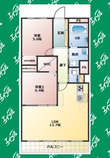間取り図 フラワーハイツ