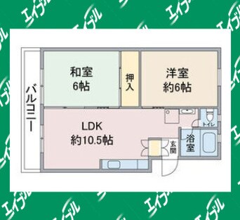 間取図 名古屋市営地下鉄東山線/一社駅 徒歩9分 4階 築50年