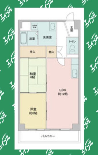 間取図 名古屋市営地下鉄名港線/日比野駅 徒歩3分 5階 築33年