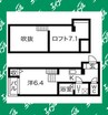 名鉄名古屋本線/本星崎駅 徒歩4分 2階 築9年 1Kの間取り