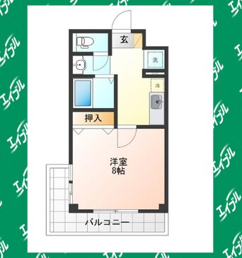 間取図 名古屋市営地下鉄鶴舞線/原駅 徒歩1分 9階 築24年