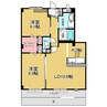 名鉄名古屋本線/有松駅 徒歩29分 1階 築14年 2LDKの間取り