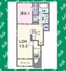 クラールⅡ 1LDKの間取り