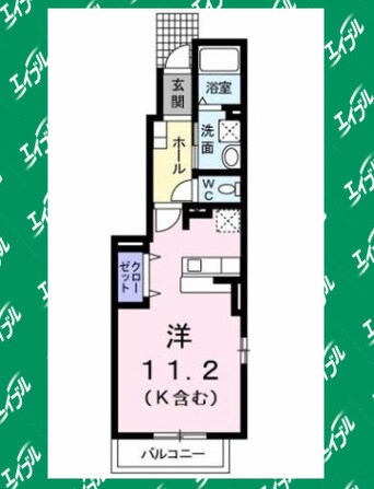 間取図 バーミィ　Ｆ．Ⅱ