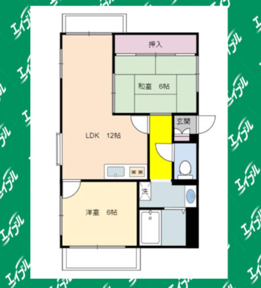間取図 レジデンス内田橋
