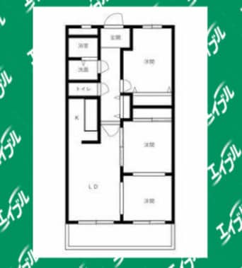 間取図 グランドヒルズ入場1番館
