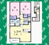 ベル・サンレミ 2LDKの間取り