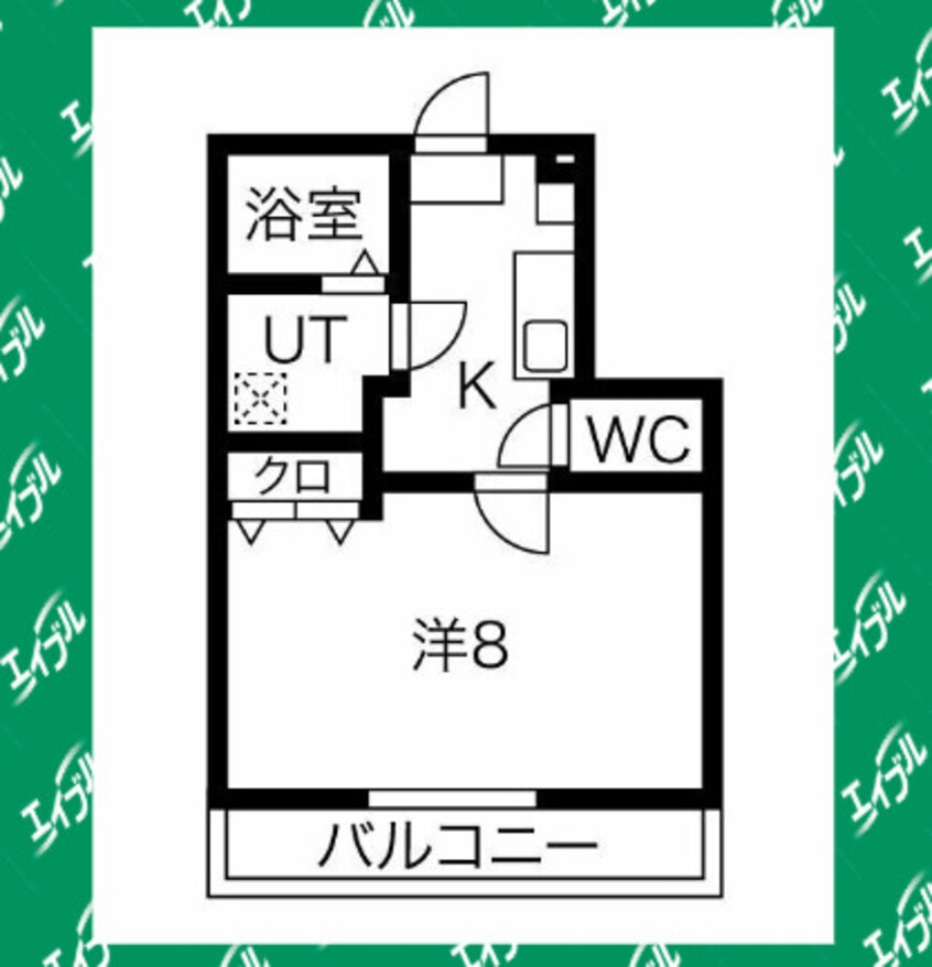 間取図 クレフラスト道徳駅前