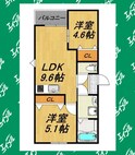 LECOCON半田Ⅱの間取図