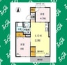 ホワイトコーポアサイⅡ 2LDKの間取り