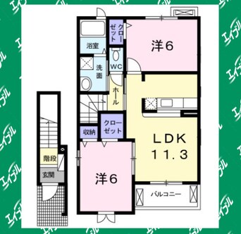間取図 サンリット新池Ａ