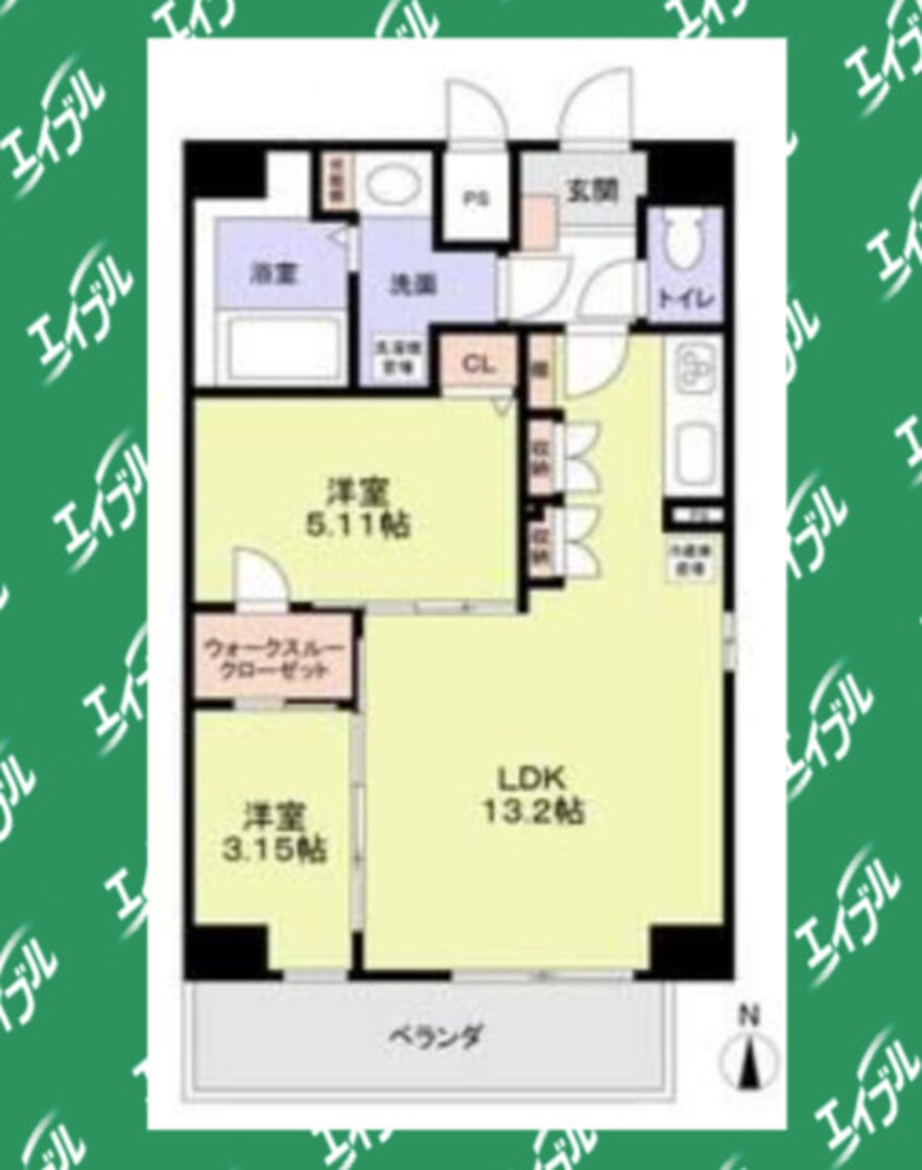 間取図 クレストタワー栄