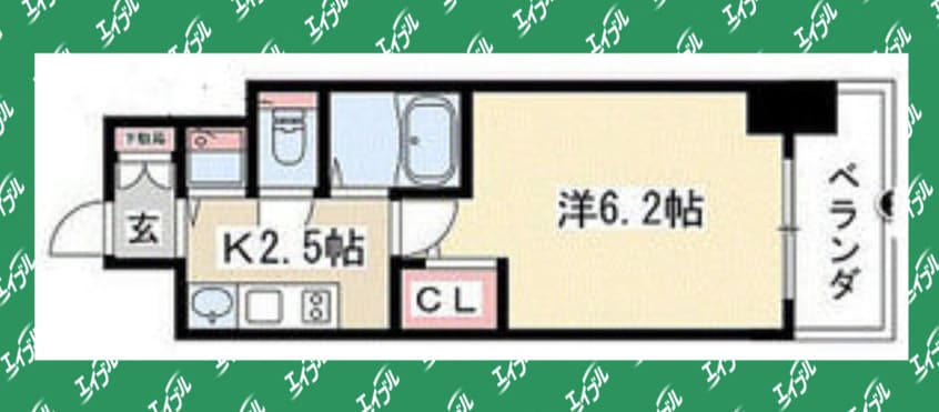 間取図 プレサンス鶴舞公園ＷＥＳＴ