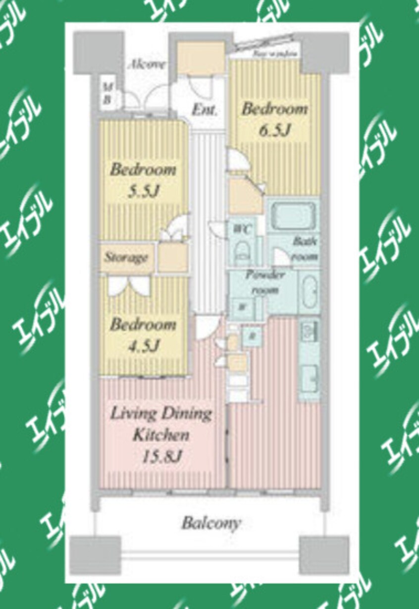間取図 グランカーサ上前津