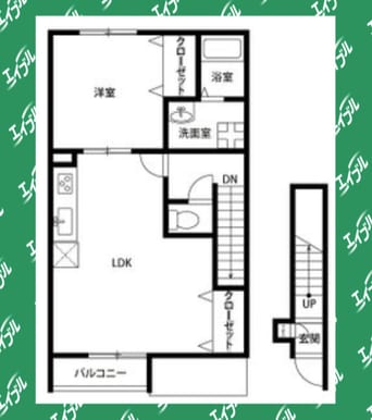 間取図 アンプルール　リーブルThree Rings Field