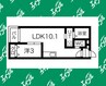 Warren nakashiotaⅡ 1LDKの間取り