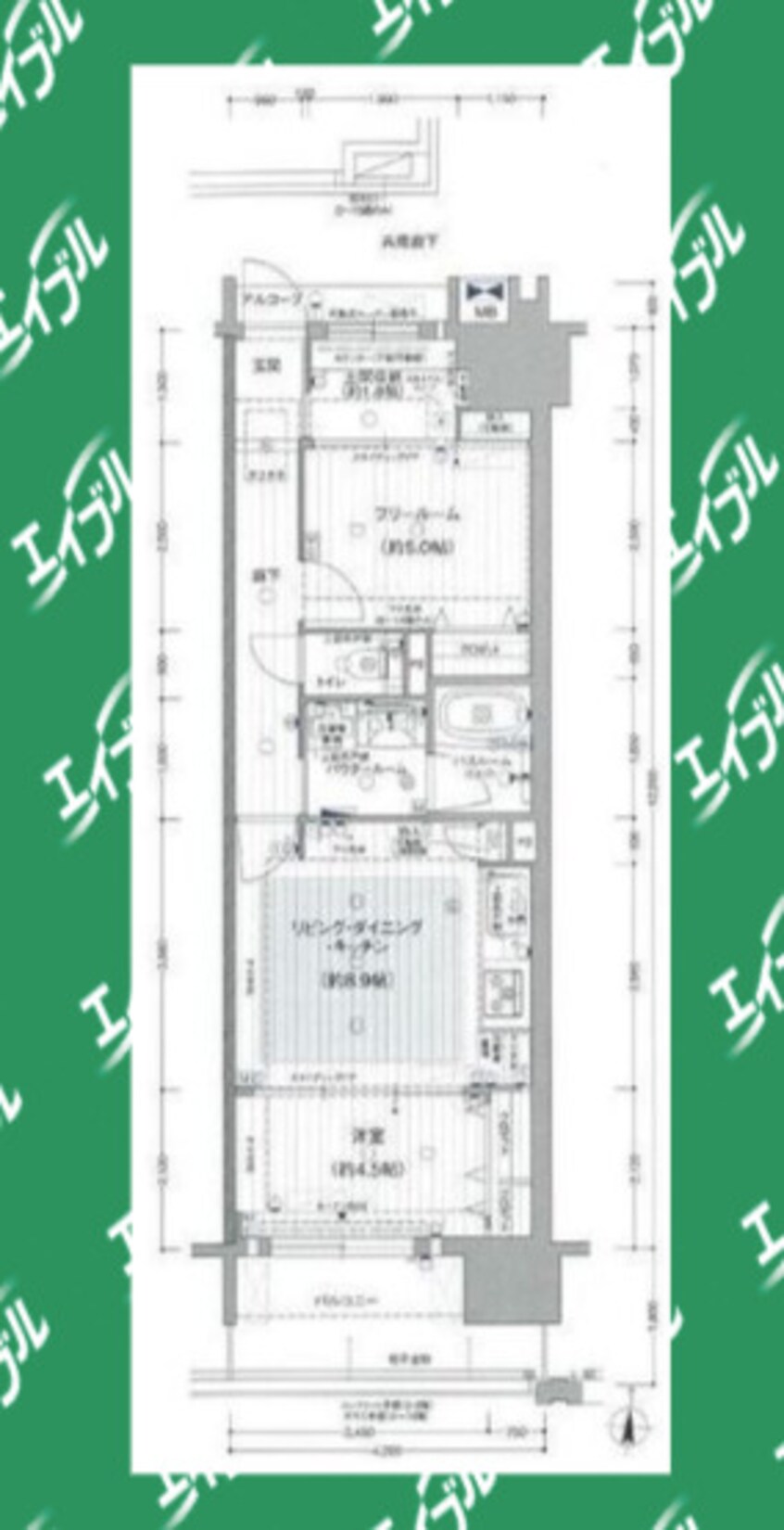 間取図 プレサンス　ジェネ　新栄町駅前　葵