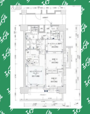 間取図 プレサンス　ジェネ　上前津