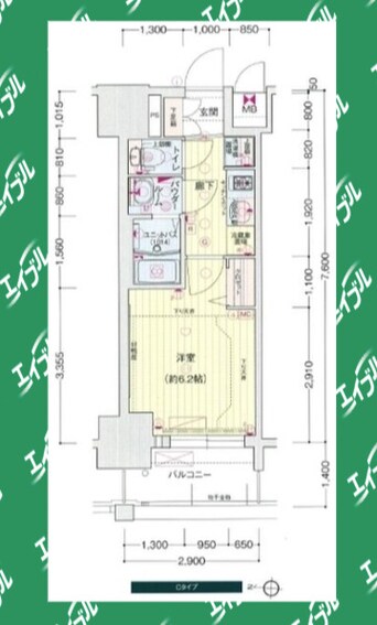 間取図 プレサンスＳＡＫＡＥフロント