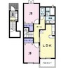セレーネ 2LDKの間取り