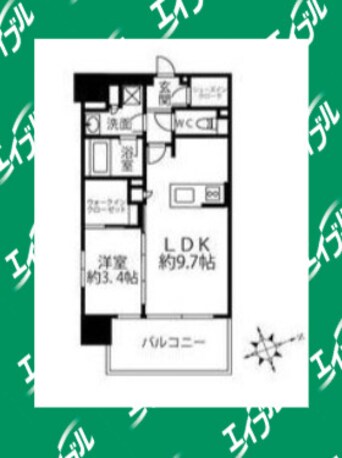 間取図 クリオラベルヴィ名古屋花の木
