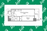 アドバンス名古屋アウリィ 1LDKの間取り